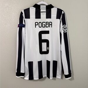 Juventus 2014/2015 Pogba UCL home long sleeve soccer jersey